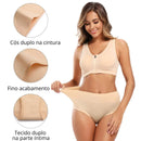 Kit CottonFit Plus - 04 Calcinhas de Algodão Cintura Alta