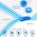 Kit Organização EspaçoMax 05 Sacos de Armazenamento + Bomba Vácuo GRÁTIS