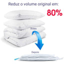 Kit Organização EspaçoMax 05 Sacos de Armazenamento + Bomba Vácuo GRÁTIS