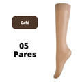 Kit 5 Pares de Meias de Nylon Ultra-fino Premium