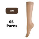 Kit 5 Pares de Meias de Nylon Ultra-fino Premium