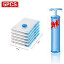 Kit Organização EspaçoMax 05 Sacos de Armazenamento + Bomba Vácuo GRÁTIS