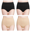 Kit CottonFit Plus - 04 Calcinhas de Algodão Cintura Alta
