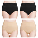 Kit CottonFit Plus - 04 Calcinhas de Algodão Cintura Alta