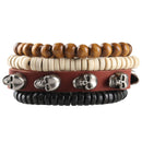 Pulseira Caveira - 04 Peças