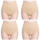 Kit CottonFit Plus - 04 Calcinhas de Algodão Cintura Alta