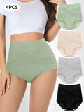 Kit 4 Calcinhas Cintura Alta – Modelagem Leve