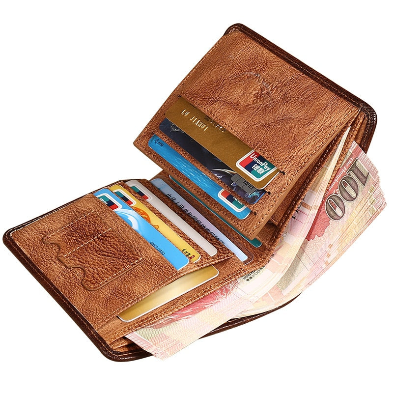 Carteira em Couro com Anti-furto RFID