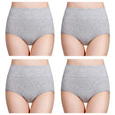 Kit CottonFit Plus - 04 Calcinhas de Algodão Cintura Alta