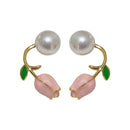 Brinco Pérola e Rosa