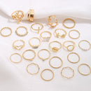 Conjunto de Anéis Vintage