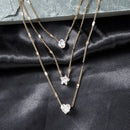 Colar Zircônia e Cristal