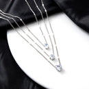 Colar Zircônia e Cristal